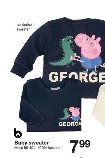 Zeeman Baby sweater aanbieding