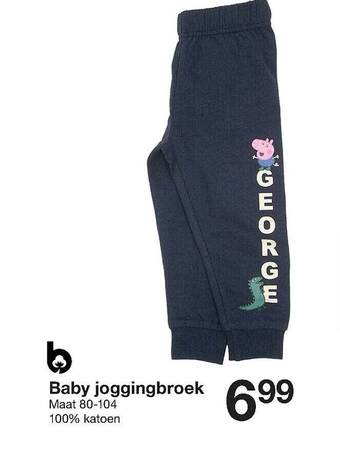 Zeeman Baby joggingbroek aanbieding