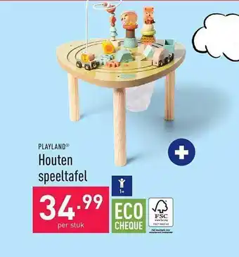 ALDI Playland houten speeltafel aanbieding