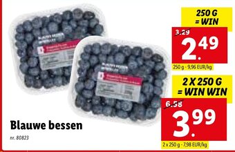 Blauwe bessen 250G nr. 80823