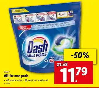 Lidl Dash all-in-one pods nr. 03456 aanbieding