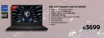 CompuDeals MSI GS77 Stealth Intel i9-12900H aanbieding
