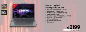 CompuDeals Lenovo Legion 7 AMD Ryzen 7 5800H aanbieding