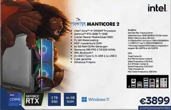 CompuDeals Pointer Manticore 2 Intel Core i9-13900KF Processor aanbieding