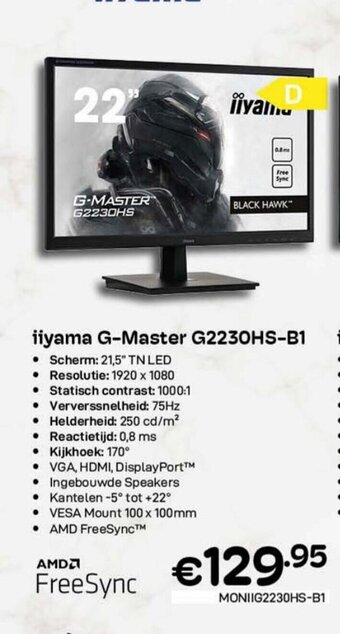 CompuDeals Iiyama G-master G2230HS-B1 aanbieding