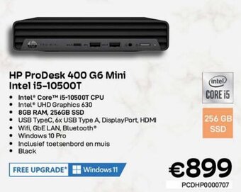 CompuDeals Hp prodesk 400 G6 mini intel i5-10500T aanbieding