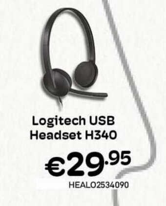 CompuDeals Logitech USB headset H340 aanbieding