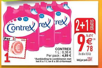 Cora Contrex aanbieding