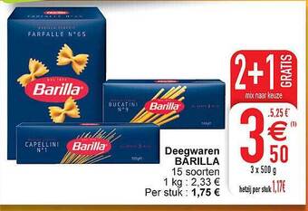 Cora Deegwaren barilla aanbieding