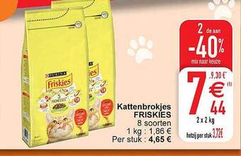 Cora Kattenbrokjes friskies aanbieding