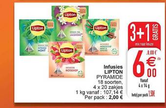 Cora Infusies lipton aanbieding