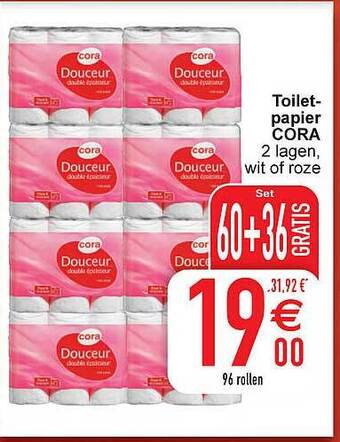 Cora Toiletpapier aanbieding