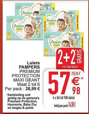 Cora Luiers pampers aanbieding