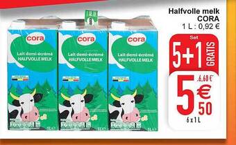 Cora Halfvolle melk aanbieding