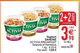 Cora Yoghurt danone aanbieding