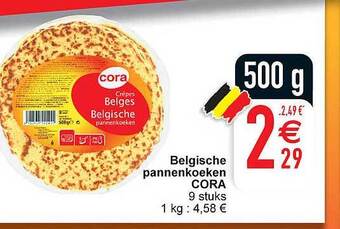 Cora Belgische pannenkoeken aanbieding