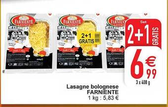 Cora Lasagne bolognese farniente aanbieding