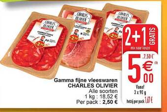 Cora Gamma fijne vleeswaren charles olivier aanbieding