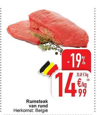 Cora Rumsteak van rund aanbieding