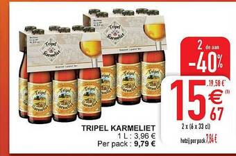 Cora Tripel karmeliet aanbieding