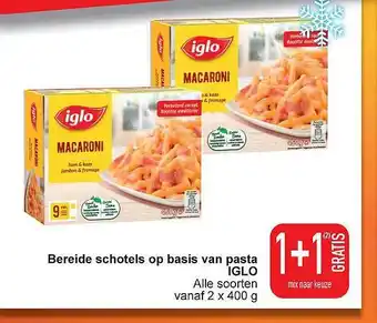 Cora Bereide schotels op basis van pasta iglo aanbieding