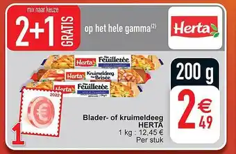 Cora Blader of kruimeldeeg herta aanbieding