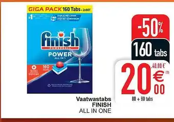 Cora Vaatwastabs finish all in one aanbieding