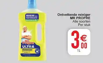 Cora Ontvettende reiniger mr propre aanbieding