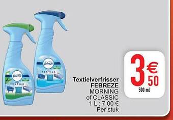Cora Textielverfrisser febreze aanbieding