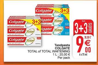 Cora Tandpasta colgate aanbieding