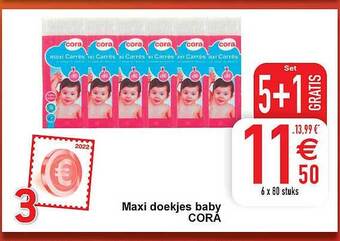 Cora Maxi doekjes baby aanbieding