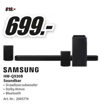MediaMarkt Samsung HW-Q930B Soundbar aanbieding