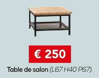 Meubles Toff Table de salon aanbieding