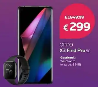Proximus Oppo x3 find pro 5g aanbieding