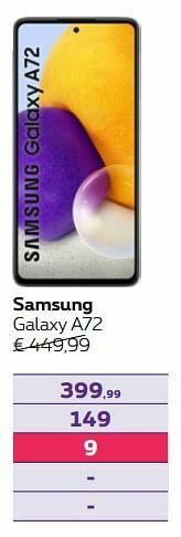 Proximus Samsung galaxy a72 aanbieding
