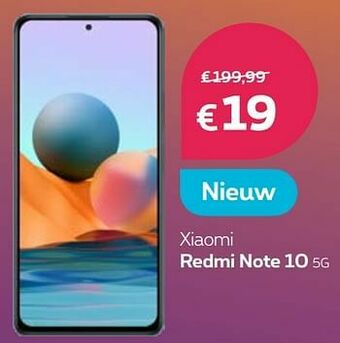 Proximus Xiaomi redmi note 10 5g aanbieding