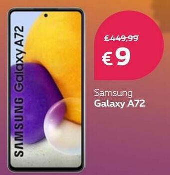 Proximus Samsung galaxy a72 aanbieding