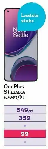 Proximus Oneplus 8t 128gb 5g aanbieding