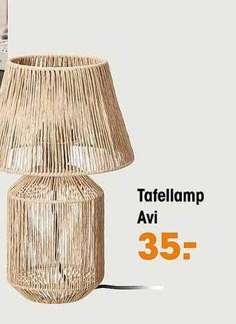 Kwantum Tafellamp avi aanbieding