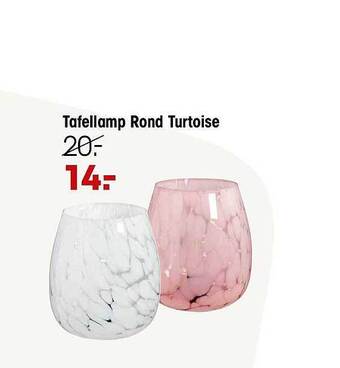 Kwantum Tafellamp rond turtoise aanbieding