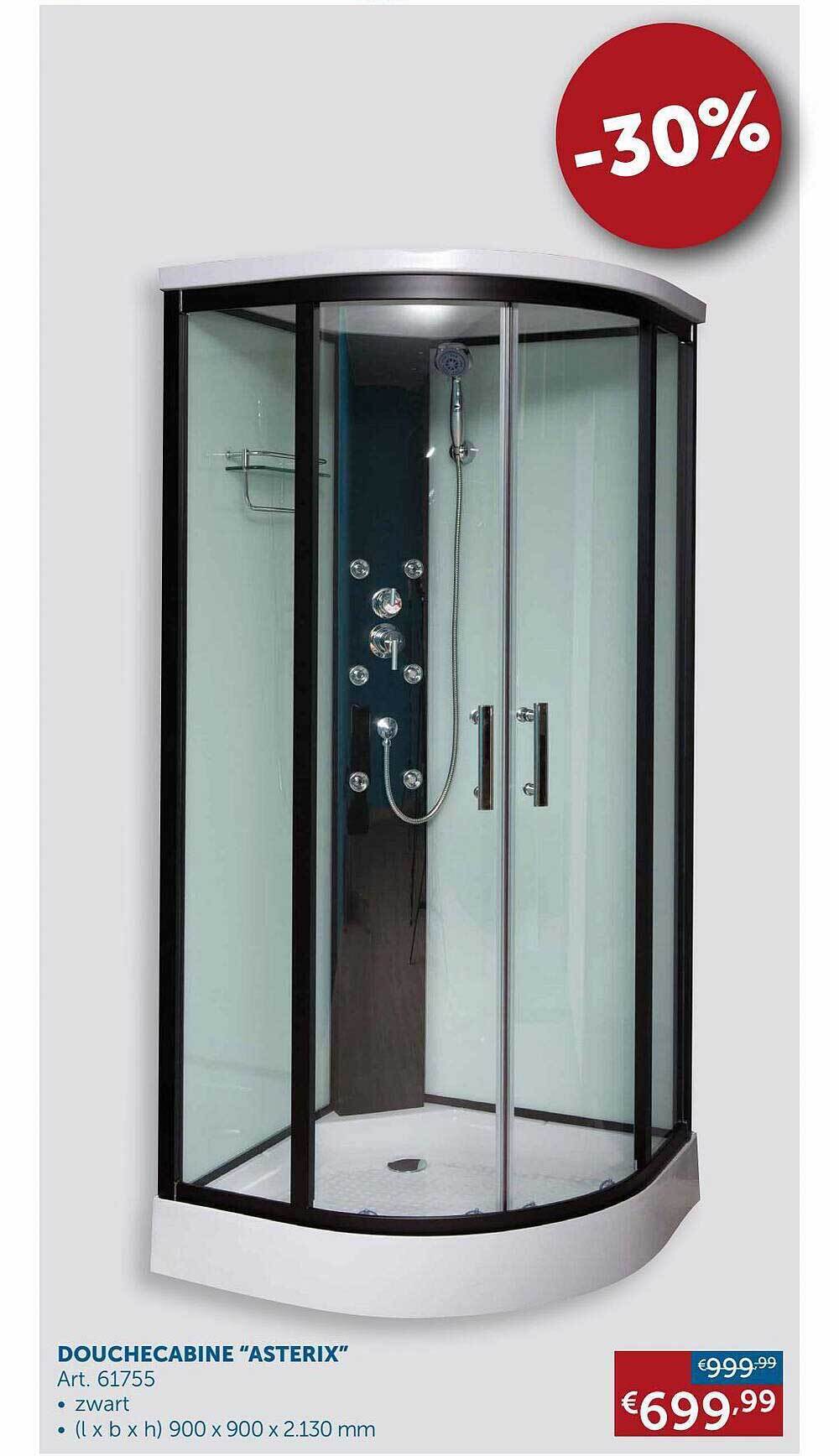 Douchecabine asterix promotie bij Zelfbouwmarkt