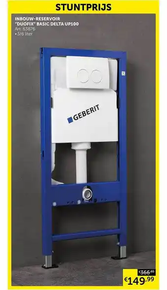 Zelfbouwmarkt Inbouw reservoir duofix basic delta up100 aanbieding