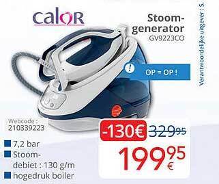 Eldi Calor stoomgenerator aanbieding