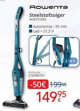 Eldi Rowenta steelstofzuiger aanbieding