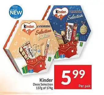 Intermarché Kinder doos selection aanbieding