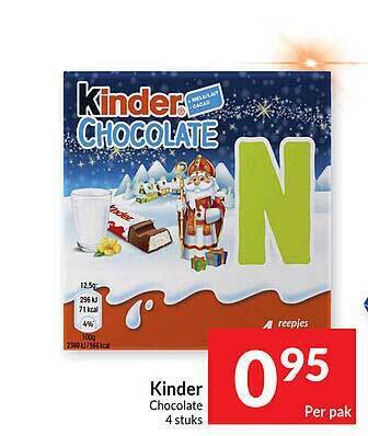 Intermarché Kinder chocolate aanbieding