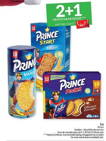 Intermarché Lu prince koekjes aanbieding