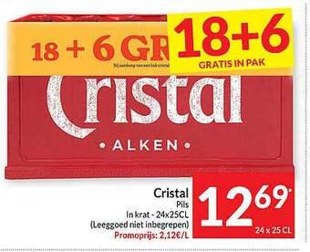 Intermarché Cristal pils aanbieding