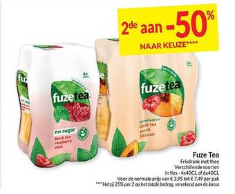 Intermarché Fuze tea frisdrank met thee aanbieding