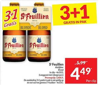 Intermarché St feuillien abdijbier aanbieding
